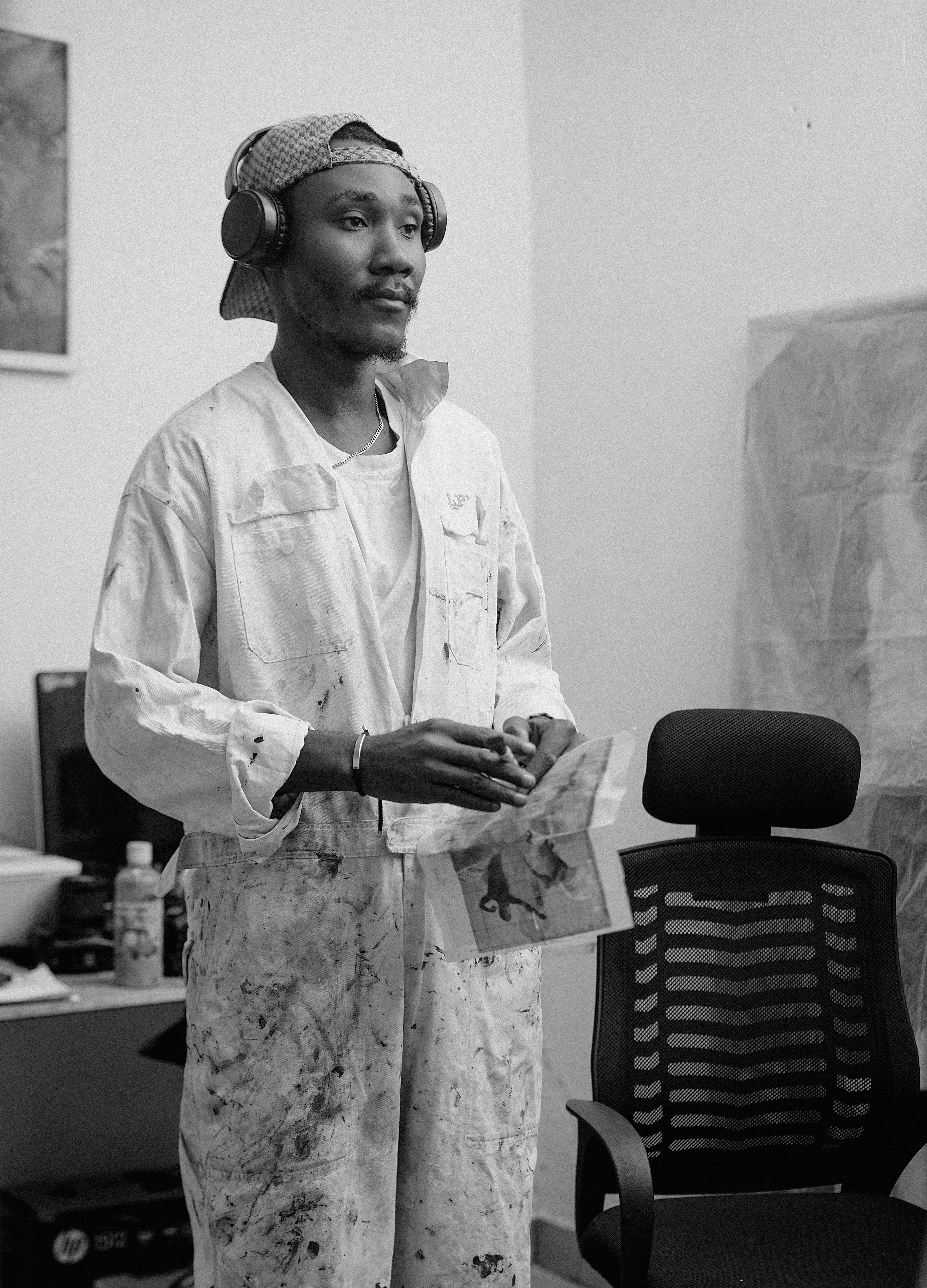 Nathan Zengwa en atelier